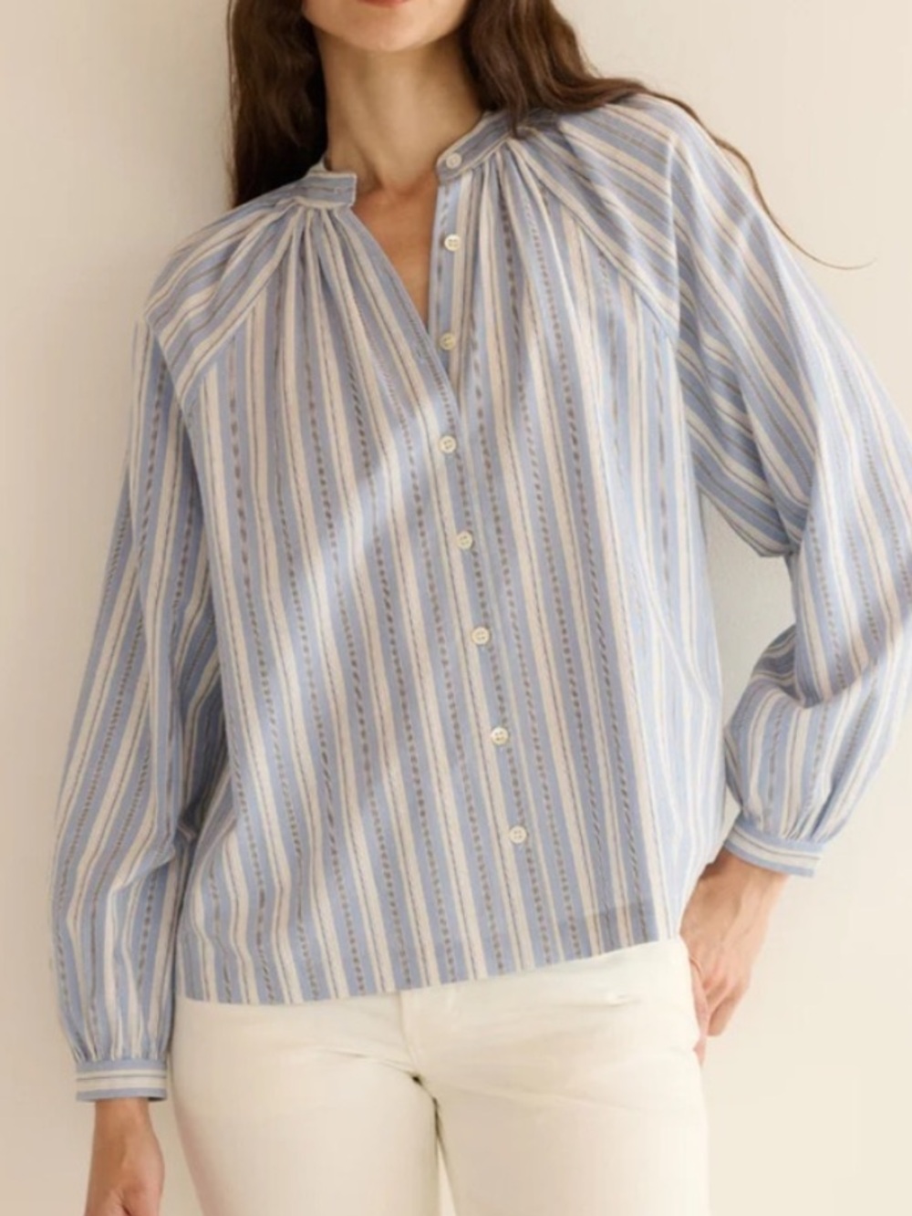 Down julienne top medium Loiret stripe blouse